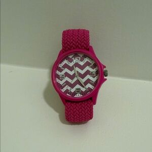 Pink Chevron Kids Watch